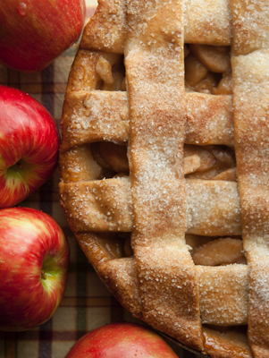 Apple Pie with a Sugared Lattice Crust