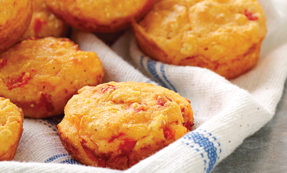 Paula Deen Cuts the Fat, 250 Favorite Recipes All Lightened Up, Exclusive: Baked Pimiento Hush Puppies