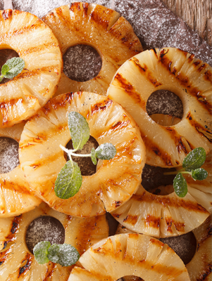 Grilled Pineapple Pound Cake