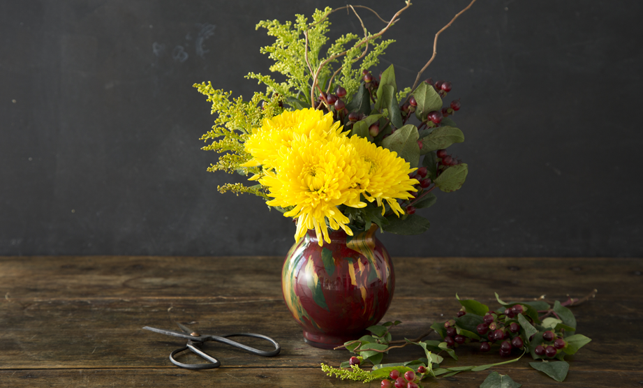 How To: Fall Floral Vase