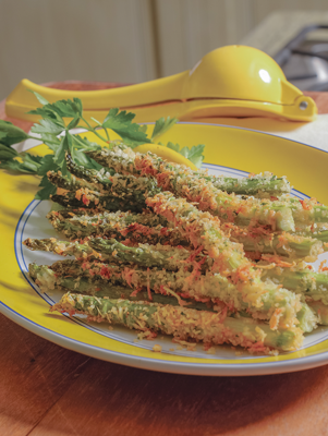 Air-Fried Asparagus with Herbed Lemon Aioli Thumbnail
