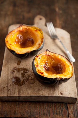 Baked Acorn Squash with Brown Sugar and Butter Recipe