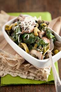 Buttery Spinach and Mushrooms Recipe