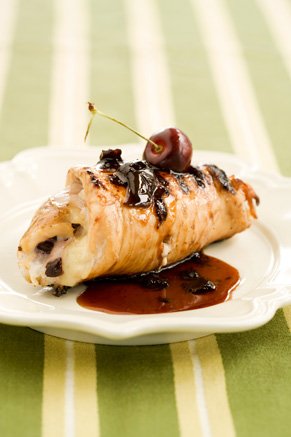 Cherry Balsamic Grilled Stuffed Chicken Breasts Thumbnail