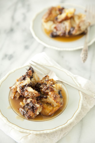 Chocolate Bread Pudding With Rum Toffee Sauce Recipe