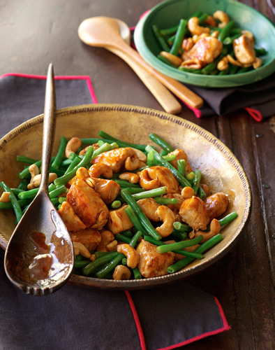 Stir-Fried Chicken with Green Beans and Cashews Recipe