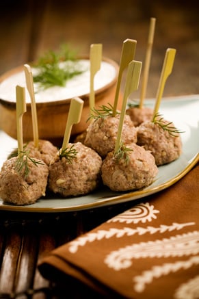Easy Lamb Meatballs with Cucumber Dill Dipping Sauce Recipe
