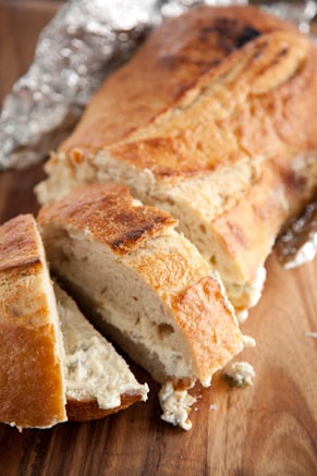 Grilled Cheesy Olive Bread Recipe