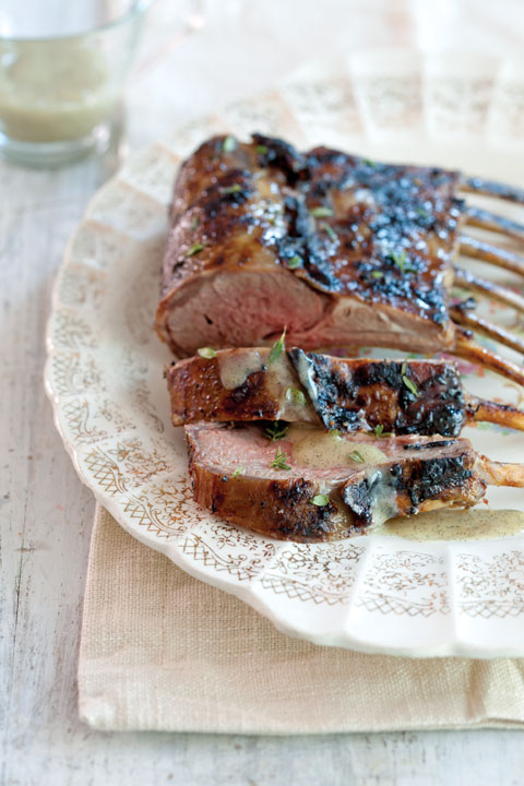 Vanilla and Peppercorn-Crusted Rack of Lamb With Vanilla Bean Butter Sauce Recipe