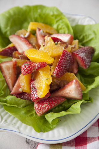 Orange, Strawberry and Date Salad Recipe