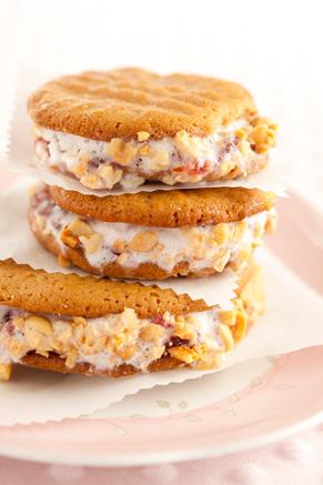Peanut Butter and Jelly Ice Cream Sandwiches Recipe
