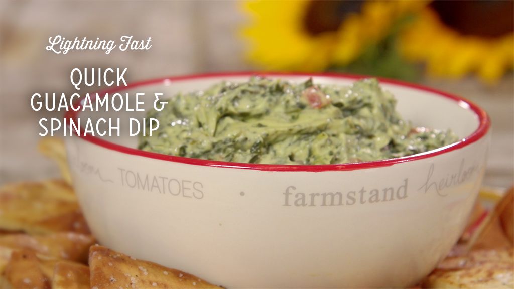 Quick Guacamole and Spinach Dip Recipe