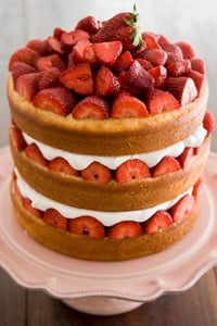 Savannah Strawberry Tall Cake Recipe