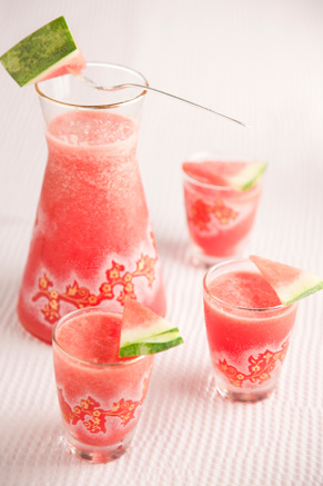 Watermelon and Lemon Sorbet Cooler Recipe