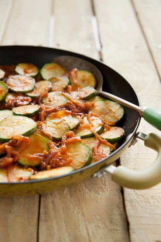 Zucchini and Red Onion Sauté Thumbnail